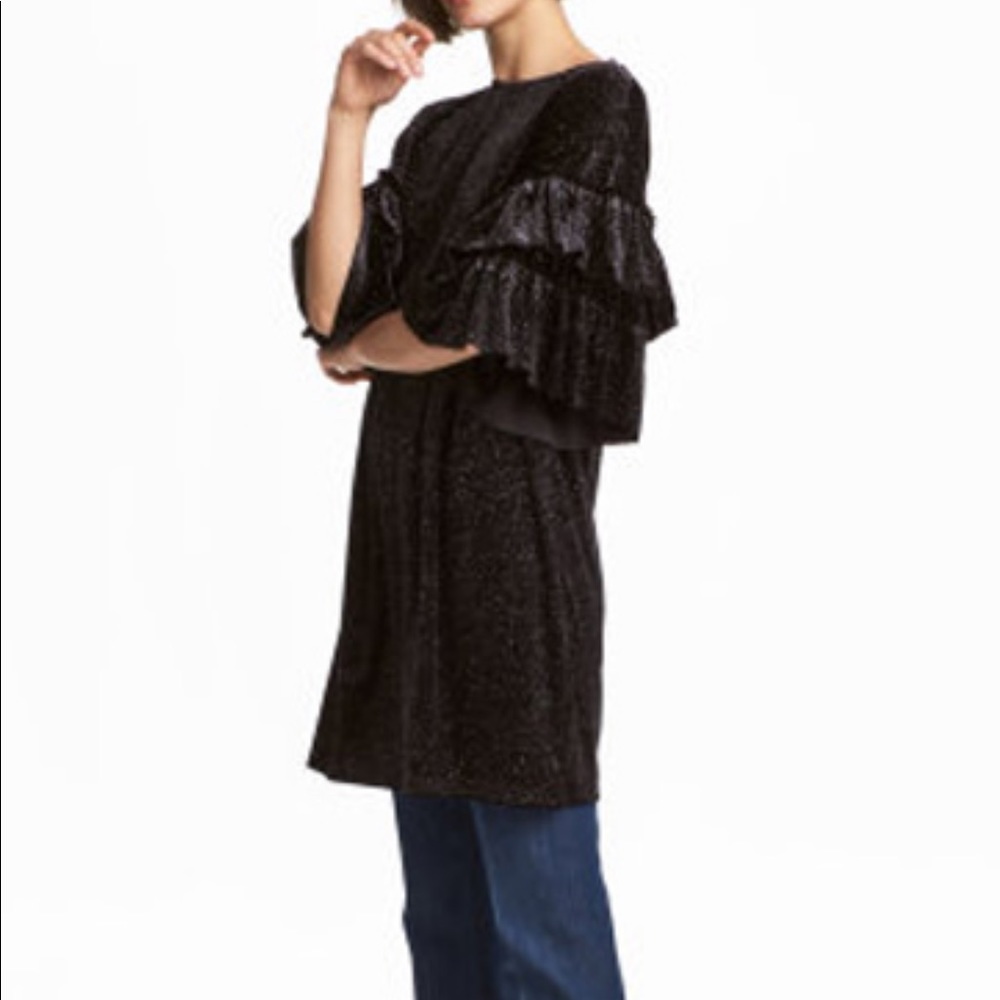 H&M | Glittery Velour Dress - Picture 7 of 7